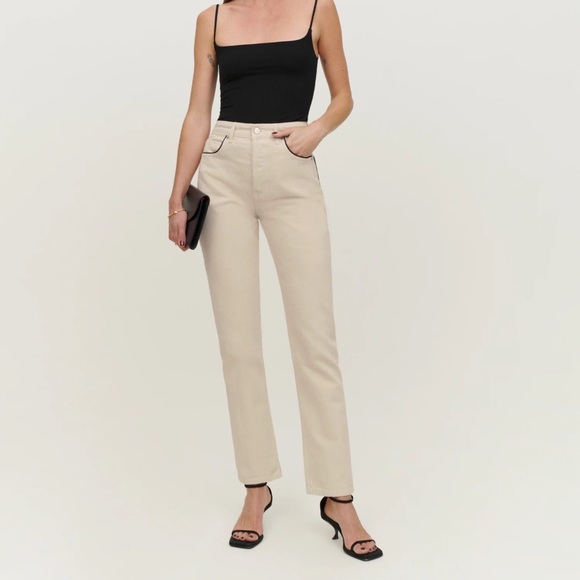 Reformation Cynthia High Rise Straight Jeans - Picture 4 of 5